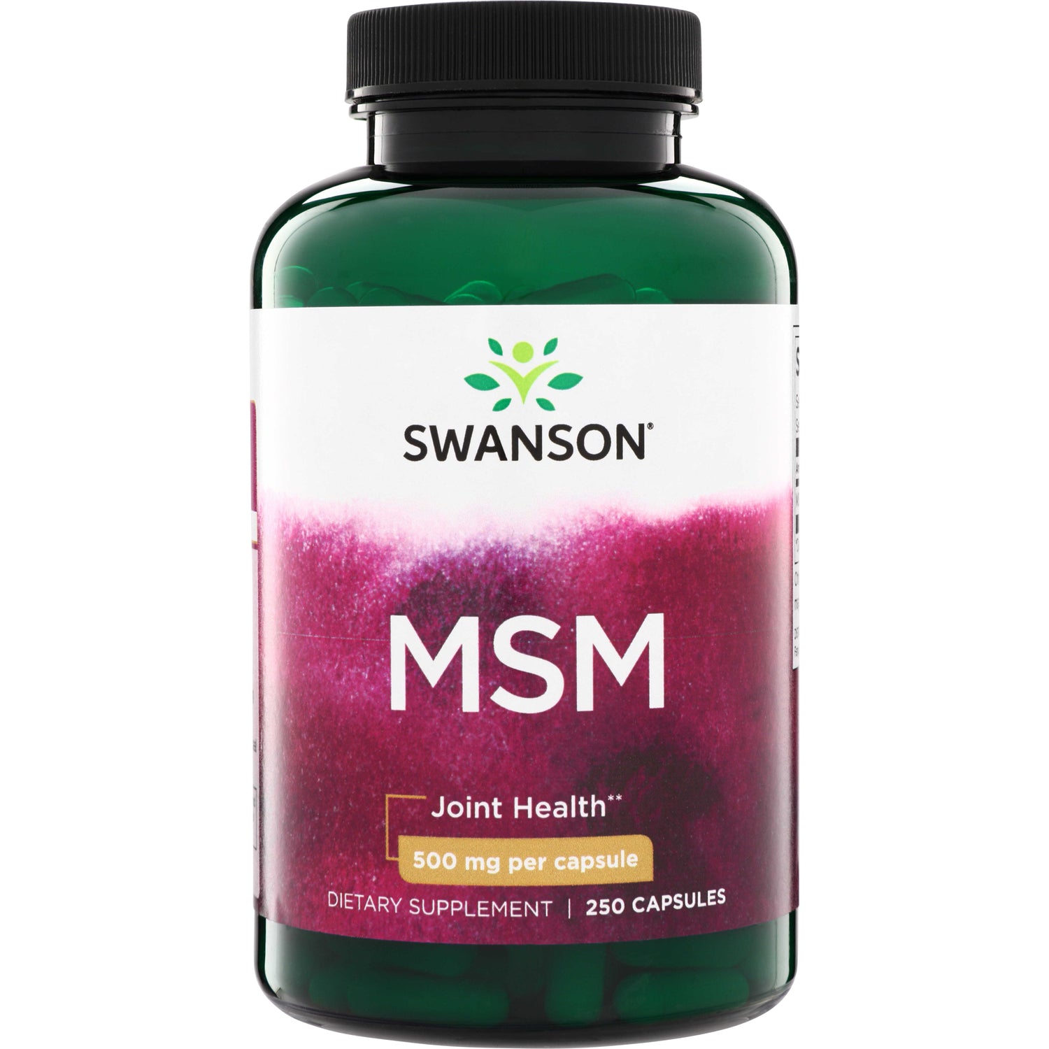 МСМ (метилсульфонілметан), Swanson MSM, 500 мг, 250 капсул