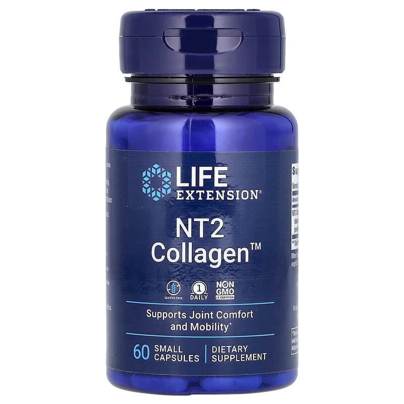 Колаген для суглобів, Life Extension NT2 Collagen, 40 мг, 60 капсул
