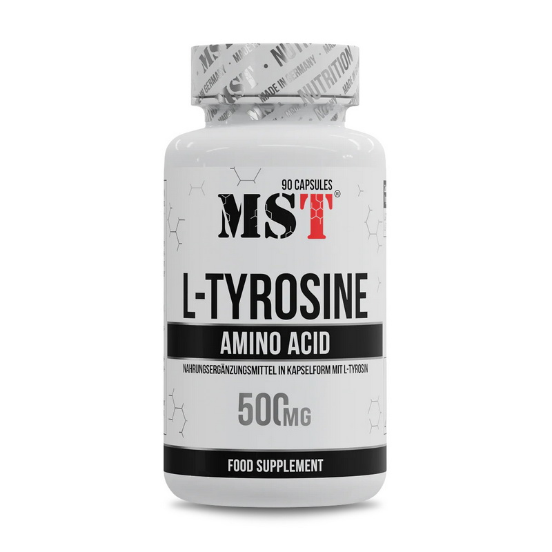 L-тирозин, MST L-Tyrosine, 500 мг, 90 капсул