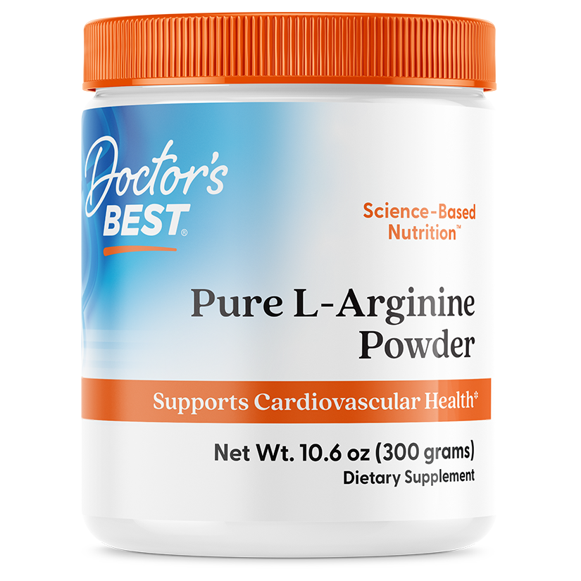 Аргінін, L-Arginine, Doctor's Best, чистий порошок, 300 г.