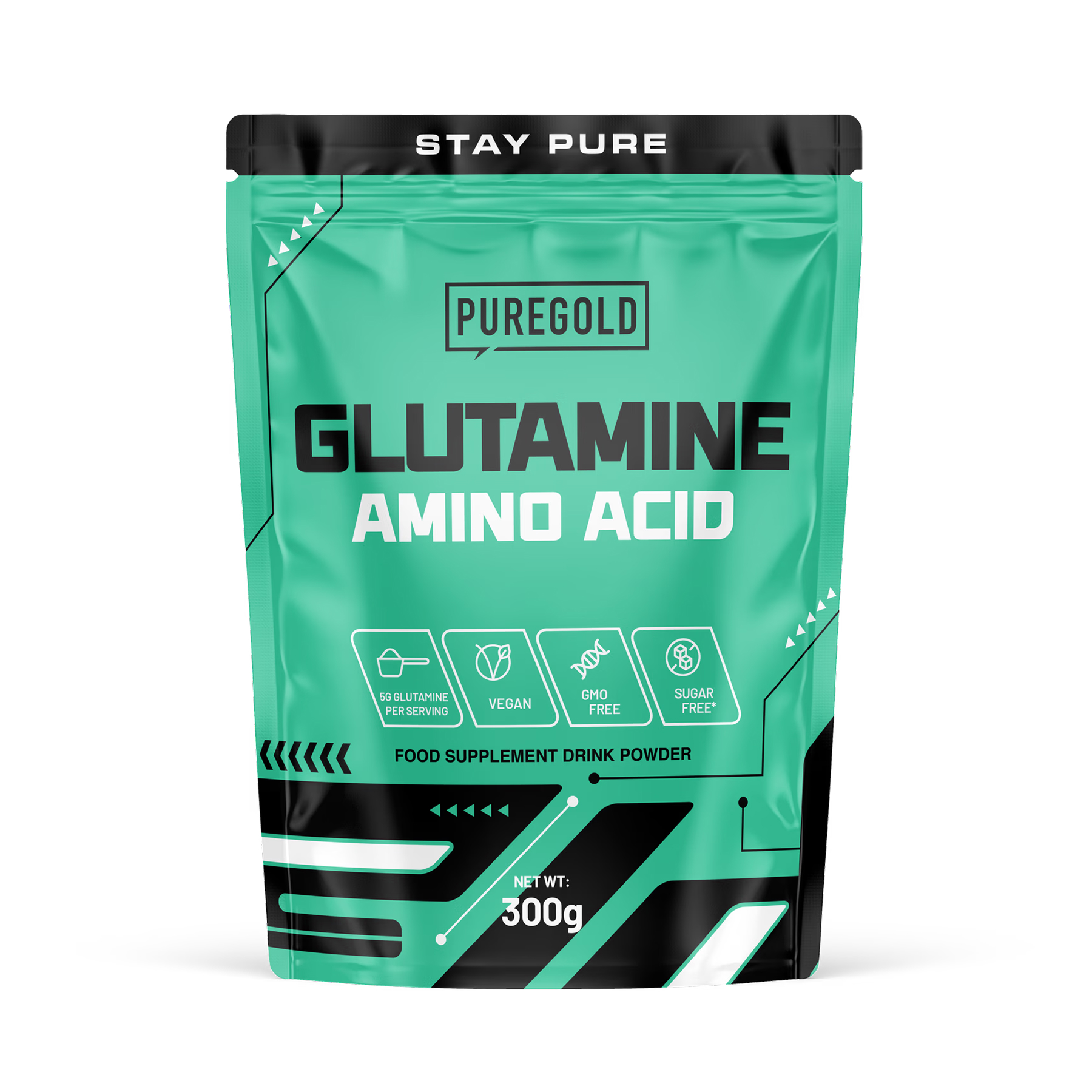 Глютамін, Pure Gold Glutamine, 300 г