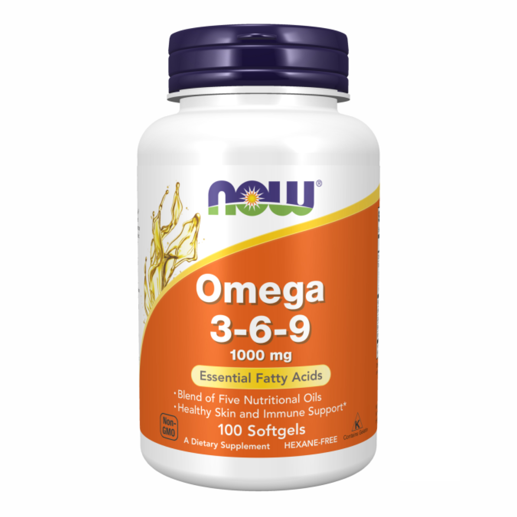Омега 3-6-9, Now Foods Omega 3-6-9, 1000 мг, 100 м'яких капсул