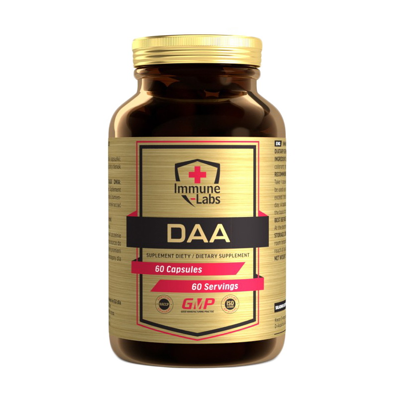 D-аспарагінова кислота, Immune Labs DAA 1000 mg, 60 капсул