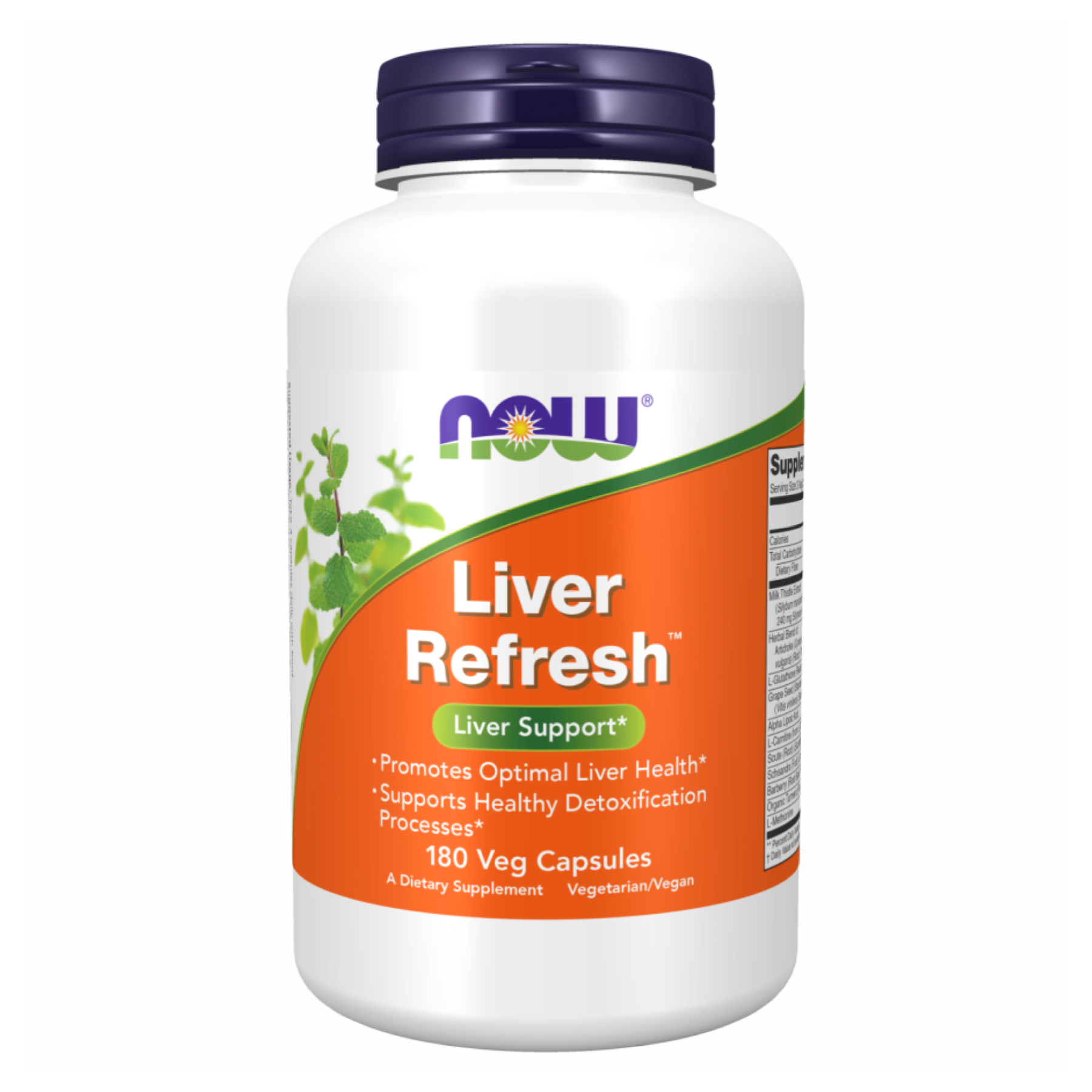 Підтримка печінки, Now Foods Liver Refresh, 180 вегетаріанських капсул