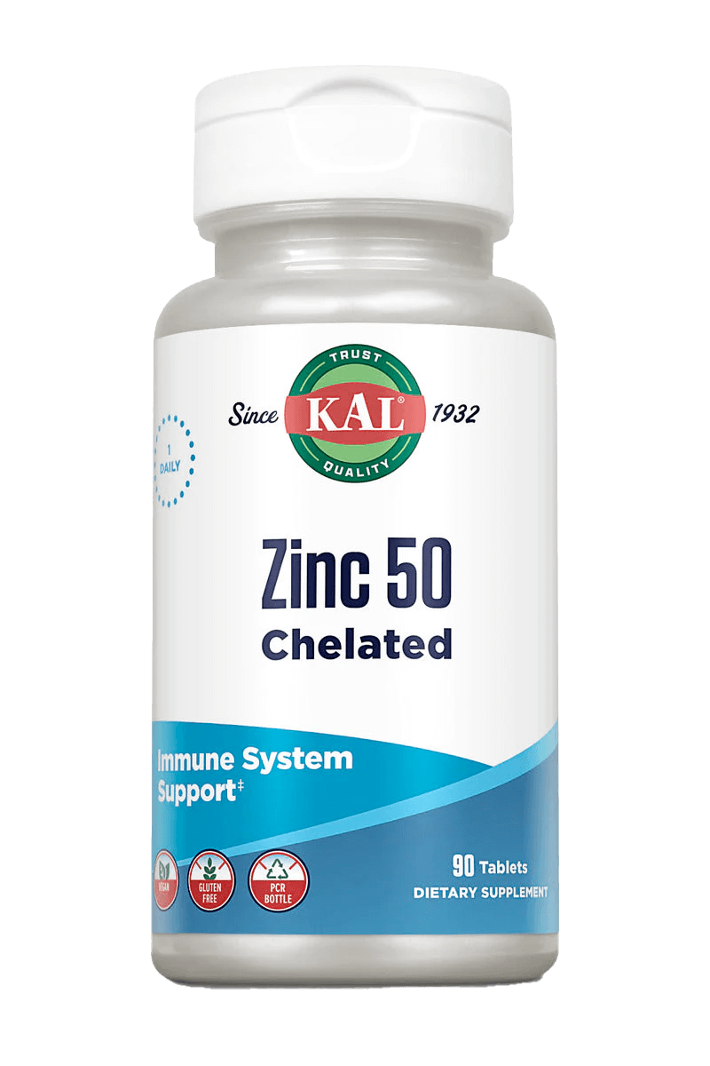 Цинк у хелатній формі, Kal Zinc 50, 50 мг, 90 таблеток