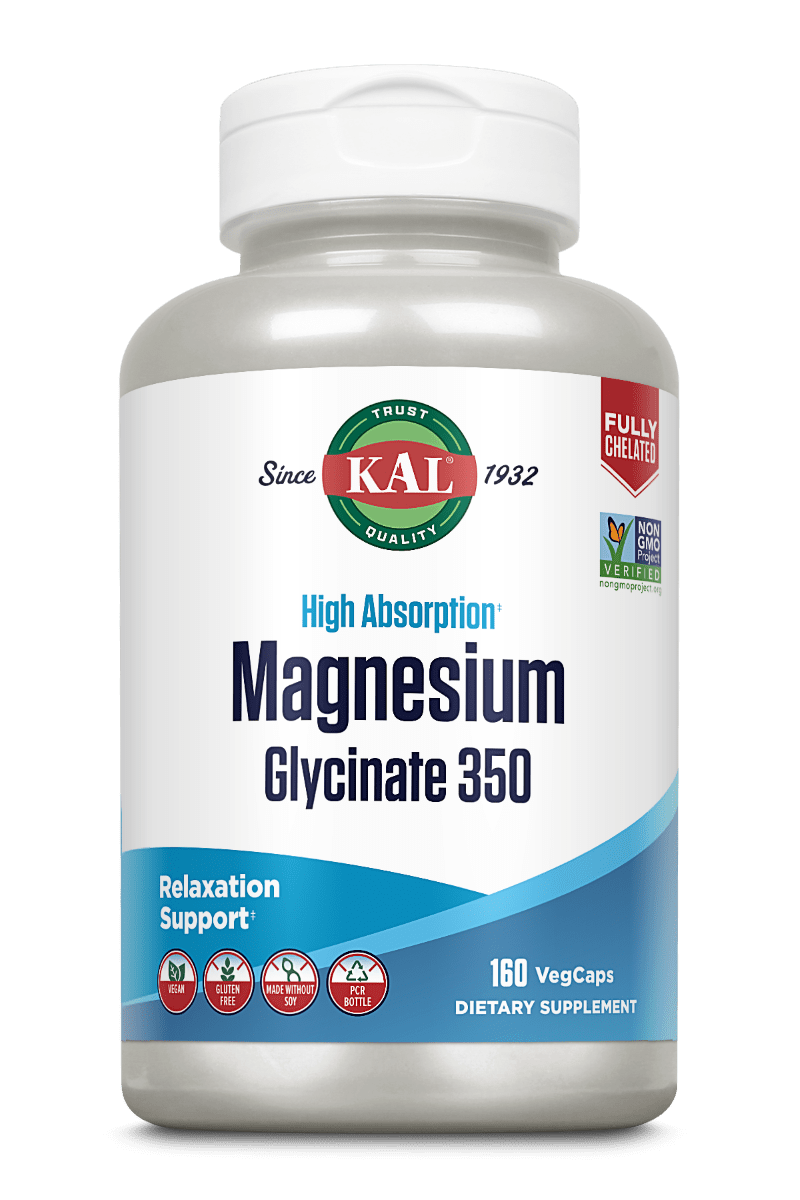 KAL Magnesium Glycinate 350 (160 veg caps)