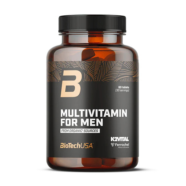 Мультивітаміни для чоловіків, BioTech Multivitamin for Men Organic, 60 таблеток