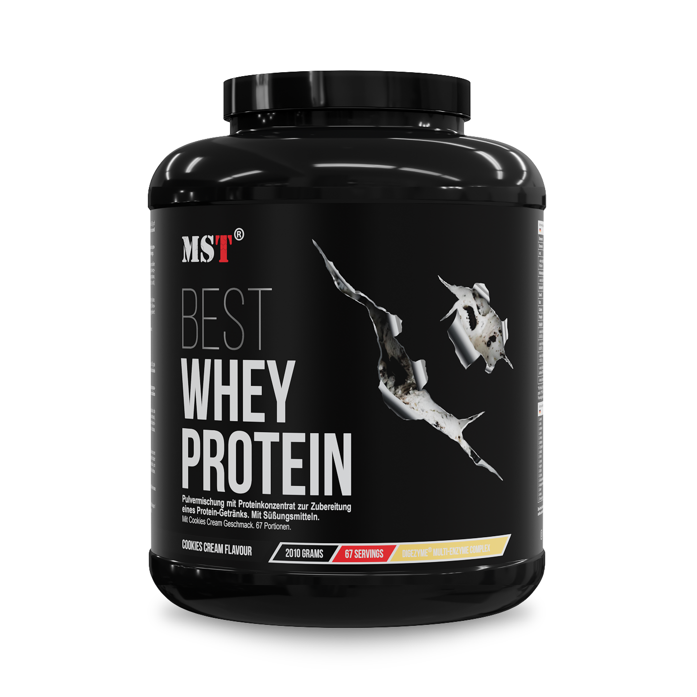 Сироватковий протеїн з ферментами, MST Best Whey Protein + Enzyme, 2010 г (Печиво з кремом)