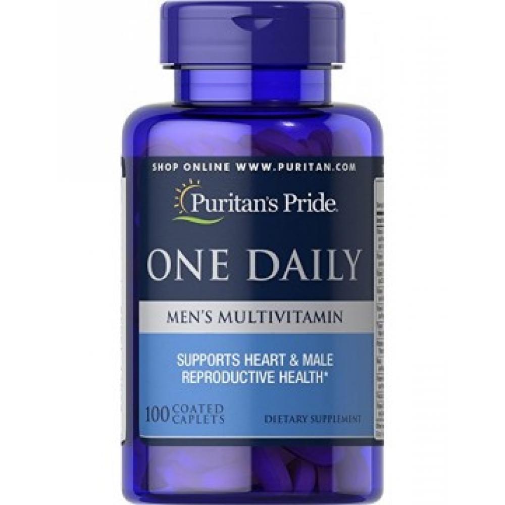 Мультивітаміни для чоловіків, Puritan's Pride One Daily Men's Multivitamin, 100 таблеток