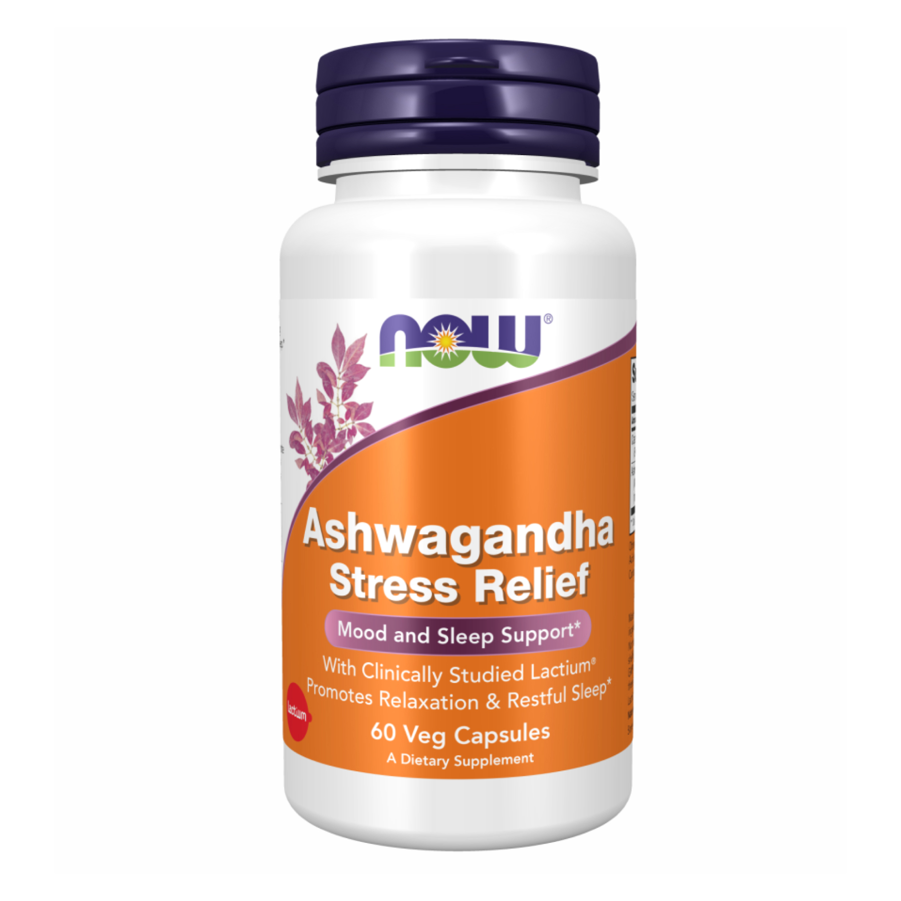 Ашвагандха для зняття стресу, Now Foods Ashwagandha Stress Relief, 60 вегетаріанських капсул