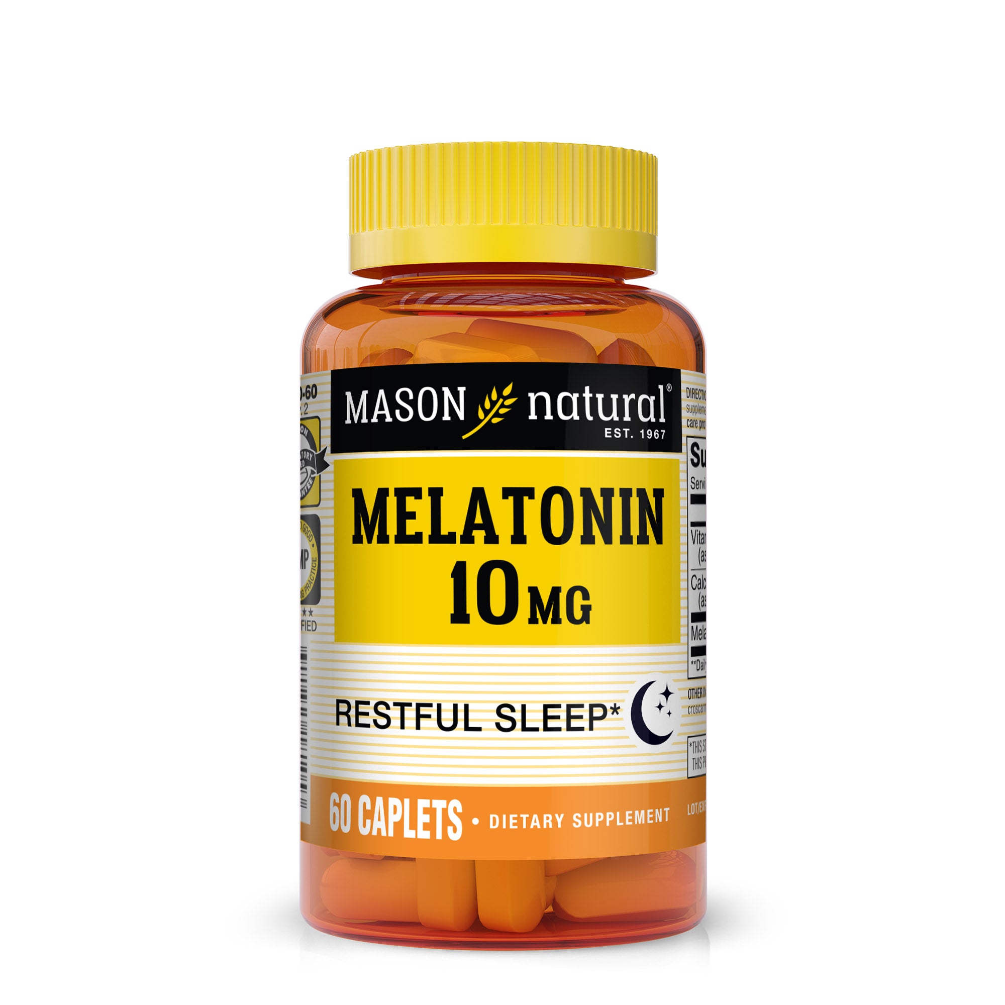 Мелатонін для сну, Mason Natural Melatonin, 10 мг, 60 таблеток