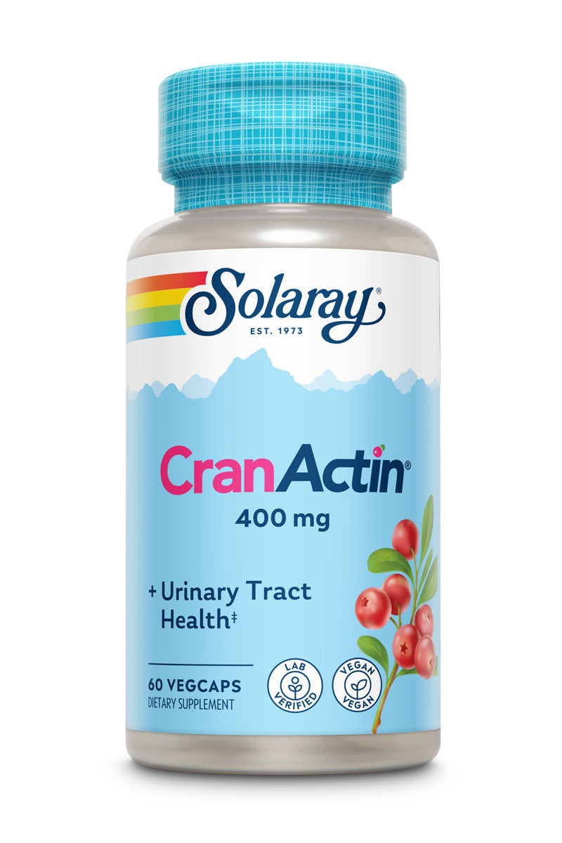 Екстракт журавлини, Solaray CranActin Cranberry Extract, 400 мг, 60 вегетаріанських капсул