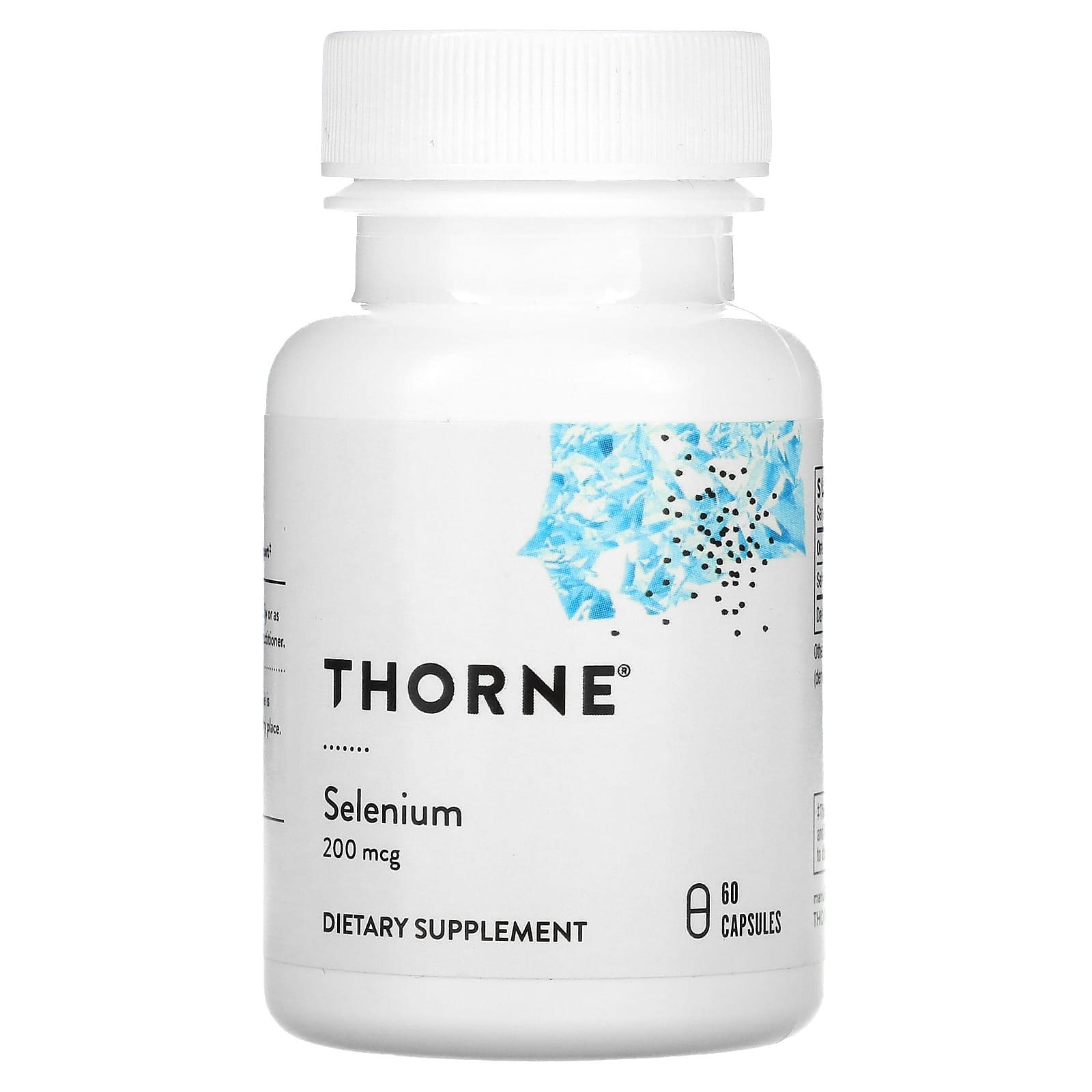 Селен (селенометіонін), Thorne Research Selenium, 200 мкг, 60 капсул