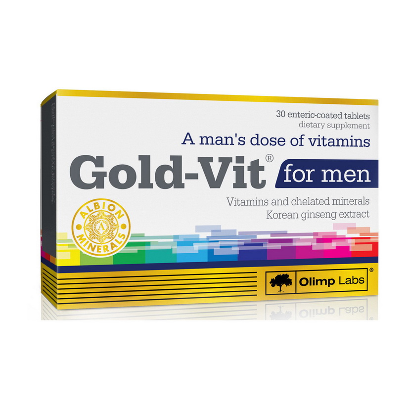 Мультивітаміни для чоловіків, Olimp Nutrition Gold-Vit For Men, 30 таблеток