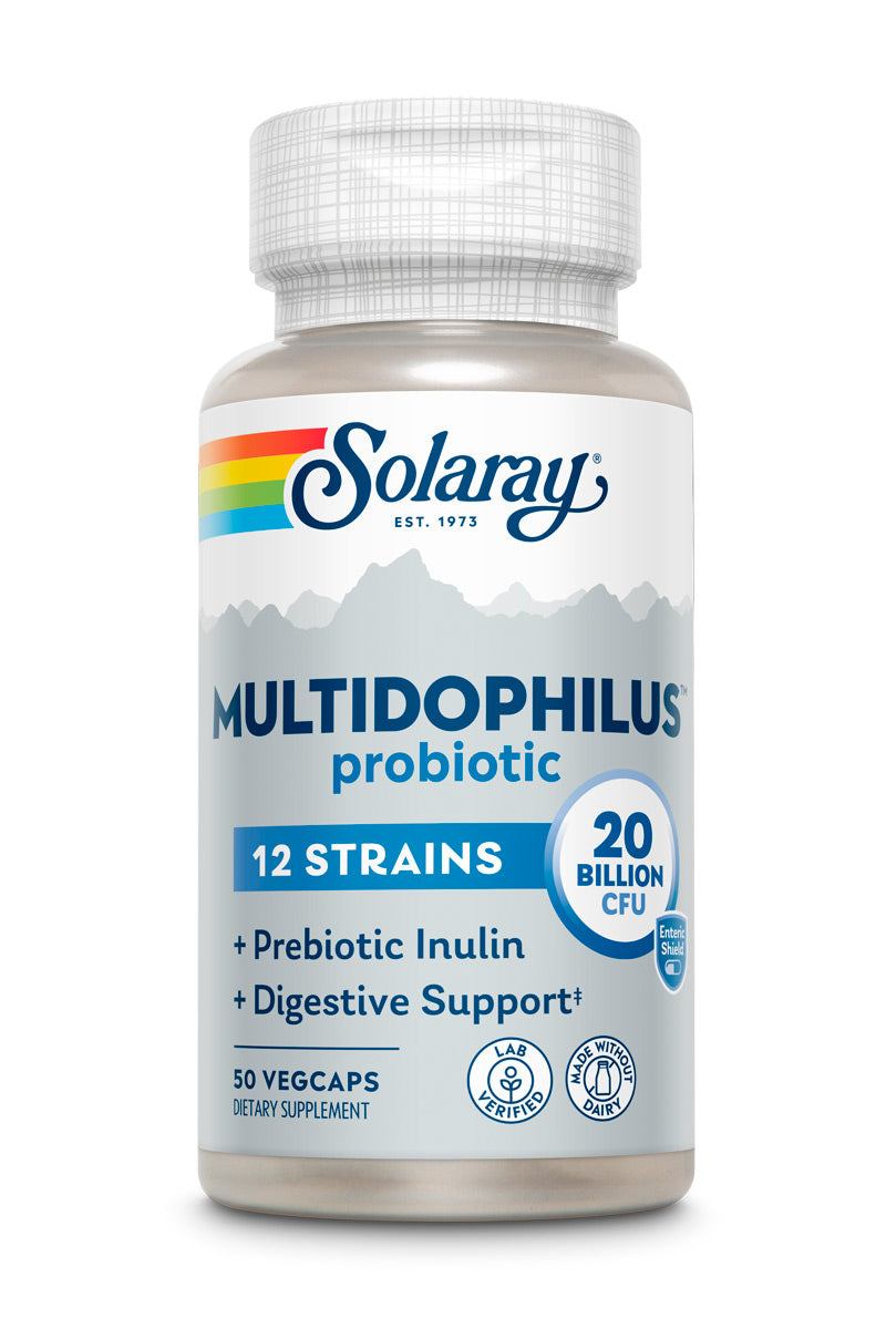Пробіотик, Multidophilus 12, Solaray, 20 млрд КУО, 50 капсул