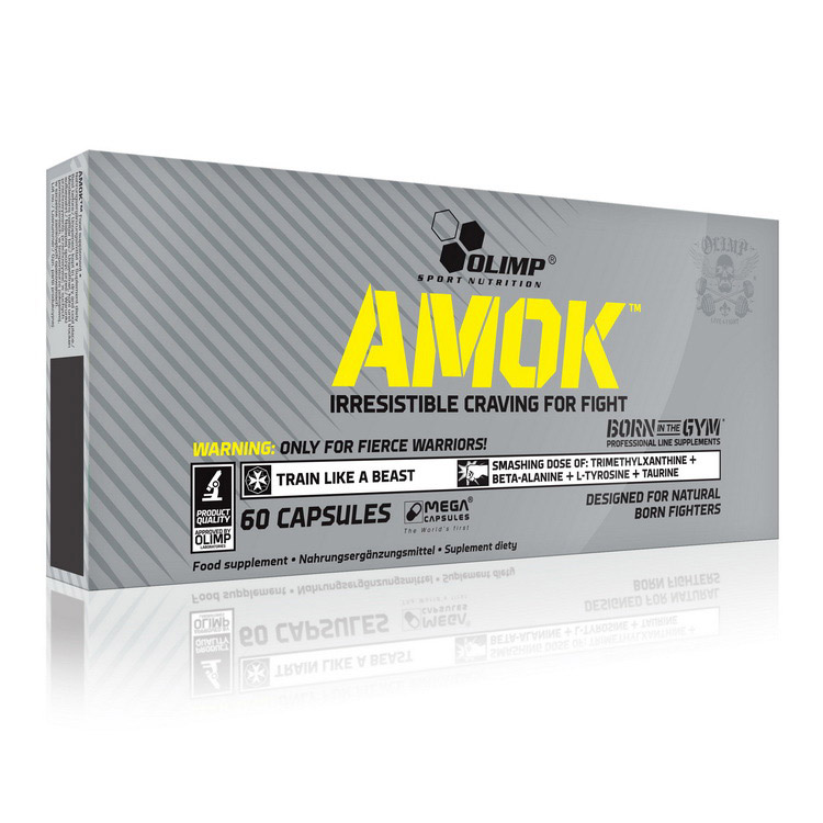Передтренувальний комплекс, Olimp Nutrition Amok, 60 капсул