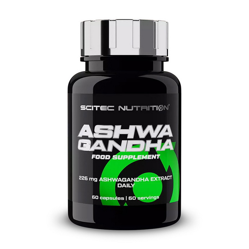 Ашваганда, Scitec Nutrition Ashwagandha, 60 капсул