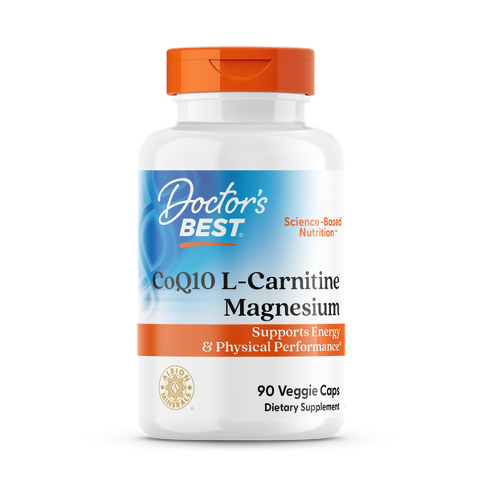 Коензим Q10, карнітин та магній, Doctor's Best CoQ10 L-Carnitine Magnesium, 90 вегетаріанських капсул