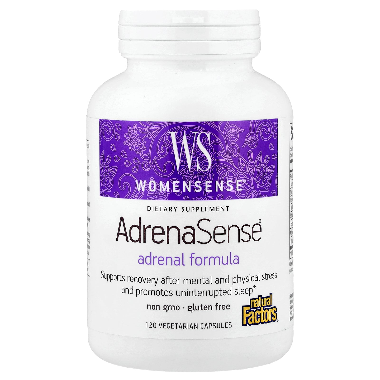 Комплекс для підтримки наднирників, Natural Factors WomenSense AdrenaSense, 120 капсул