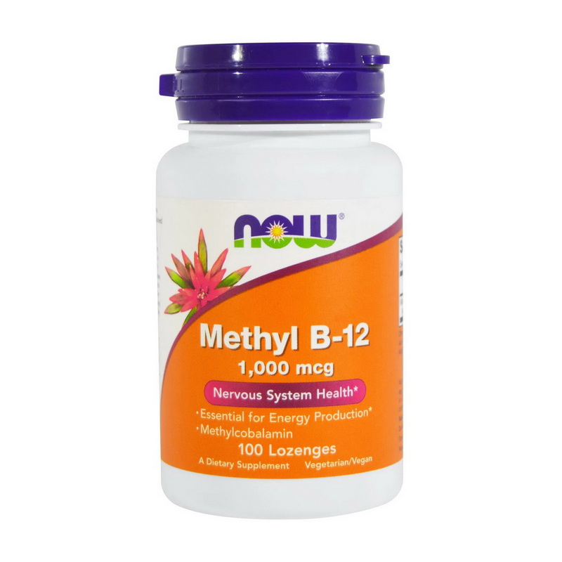 NOW Methyl B-12 1000 mсg (100 Lozenges)