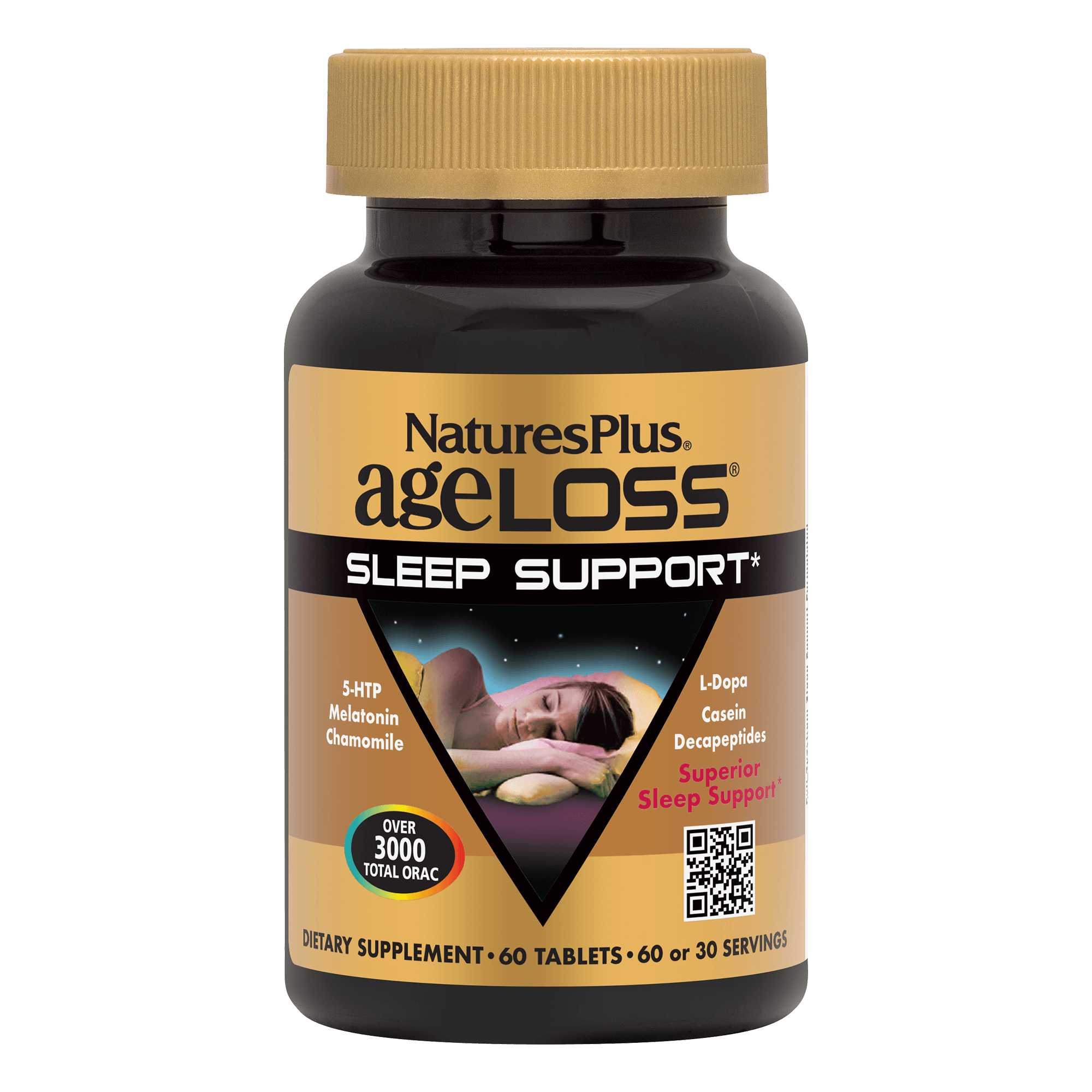 Комплекс для здорового сну, Natures Plus AgeLoss Sleep Support, 60 таблеток