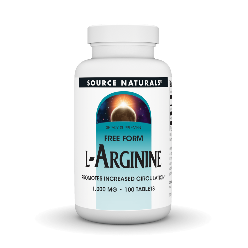 Аргінін, L-Arginine, Source Naturals, вільна форма, 1000 мг, 100 таблеток