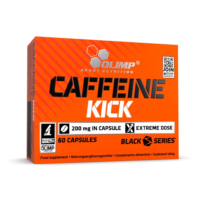 Кофеїн для енергії, Olimp Nutrition Caffeine Kick, 60 капсул