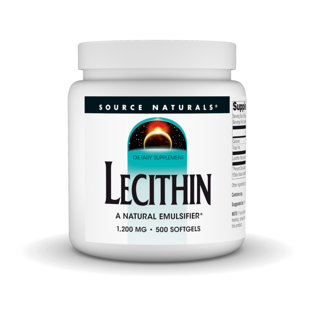 Лецитин, 1200мг, Lecithin, Source Naturals, 500 желатинових капсул