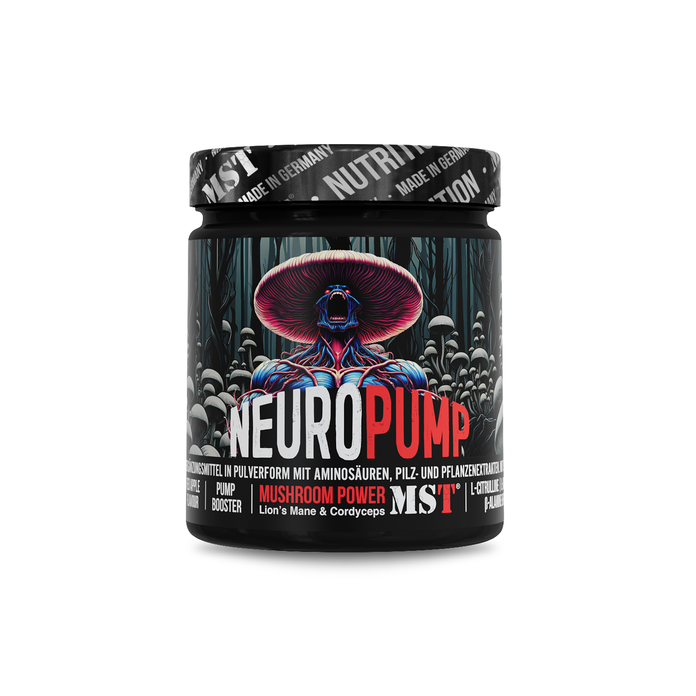 Передтренувальний комплекс, MST Neuro Pump, 270 г (Червоне яблуко)