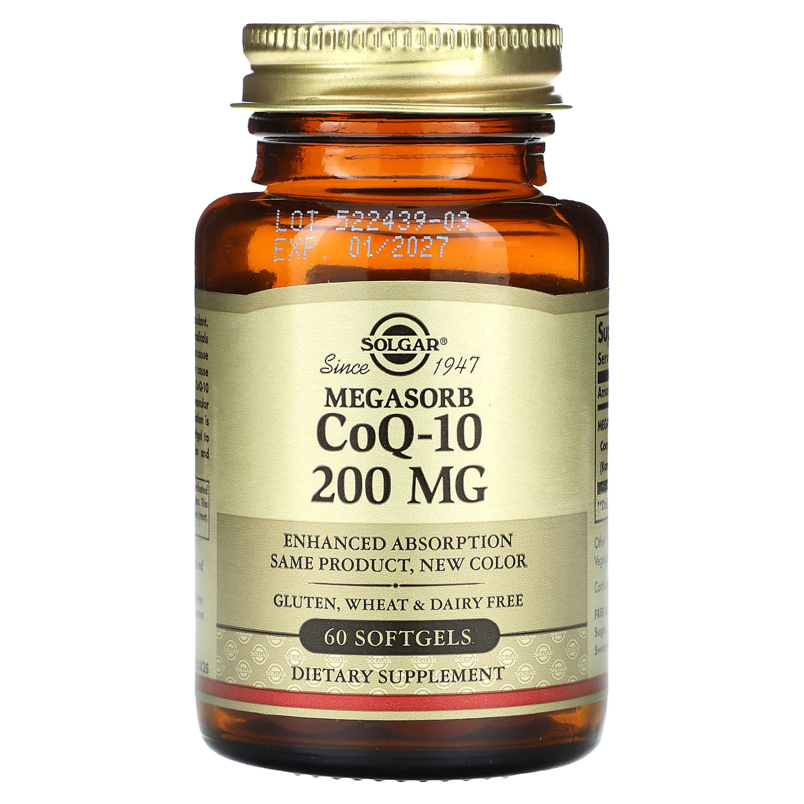 Коензим Q10, Megasorb CoQ-10, Solgar, 200 мг, 60 гелевих капсул
