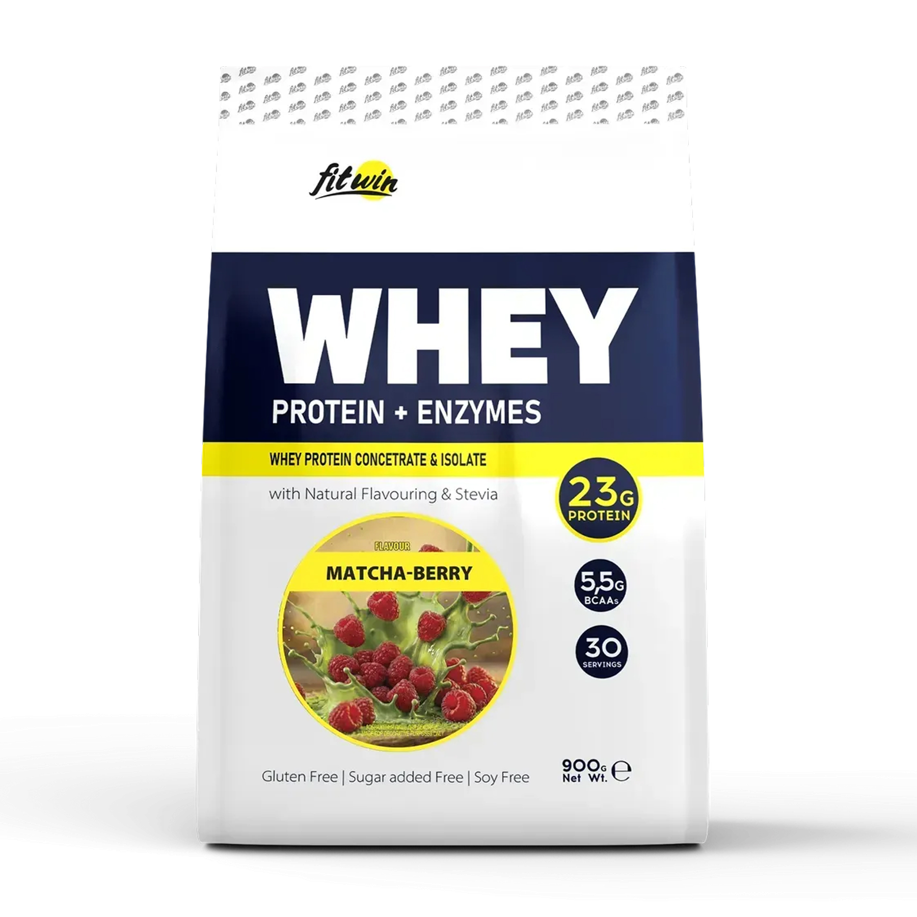 Протеїн сироватковий, FitWin Whey, 900 г (Матча-ягода)