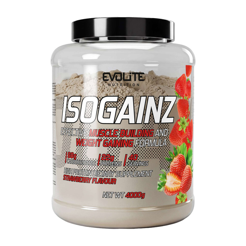 Гейнер, Evolite Nutrition Iso Gainz, 4 кг (Полуниця)