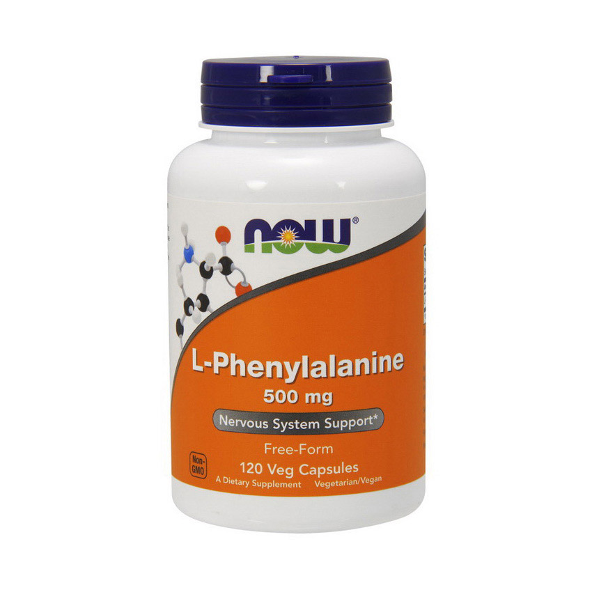 L-Фенілаланін, Now Foods L-Phenylalanine, 120 капсул
