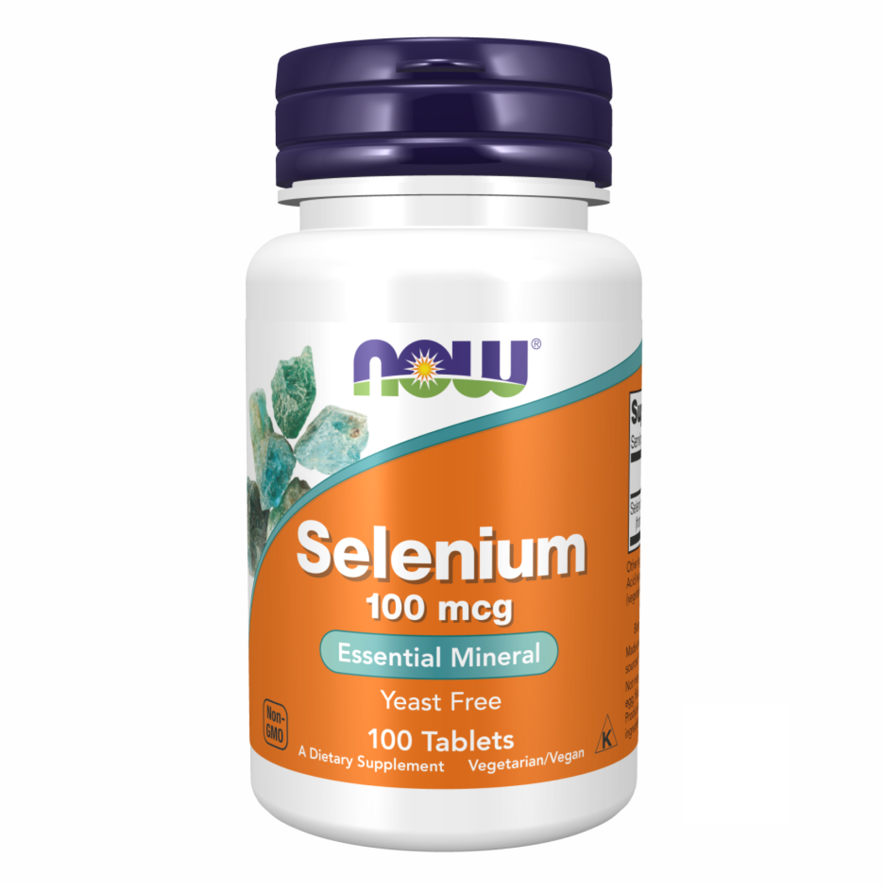 Селен, Now Foods Selenium Yeast Free, 100 мкг, 100 таблеток