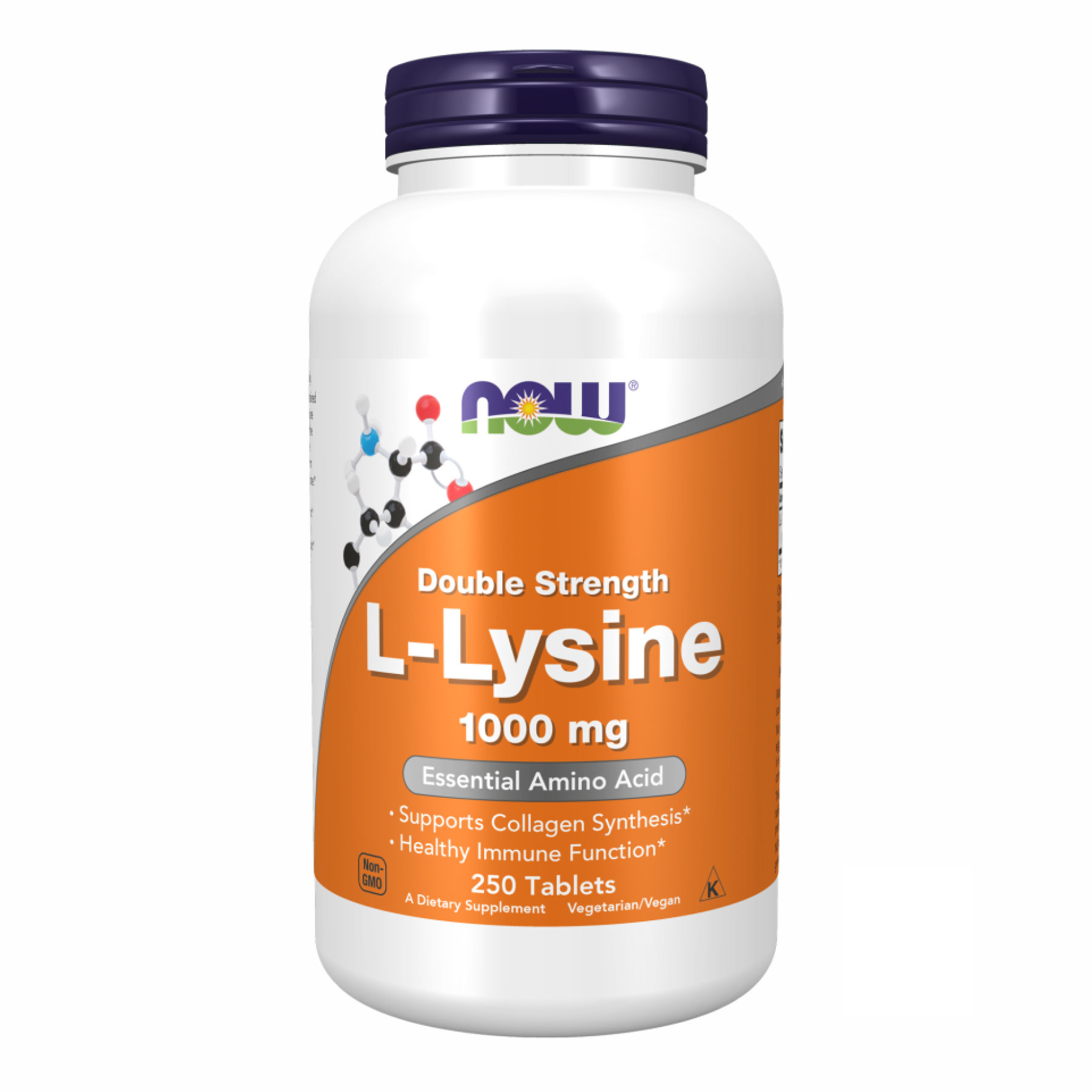 L-Лізин, Now Foods Double Strength L-Lysine, 1000 мг, 250 таблеток