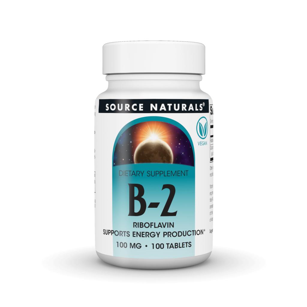 Вітамін B2 рибофлавін, Source Naturals Vitamin B-2, 100 мг, 100 таблеток