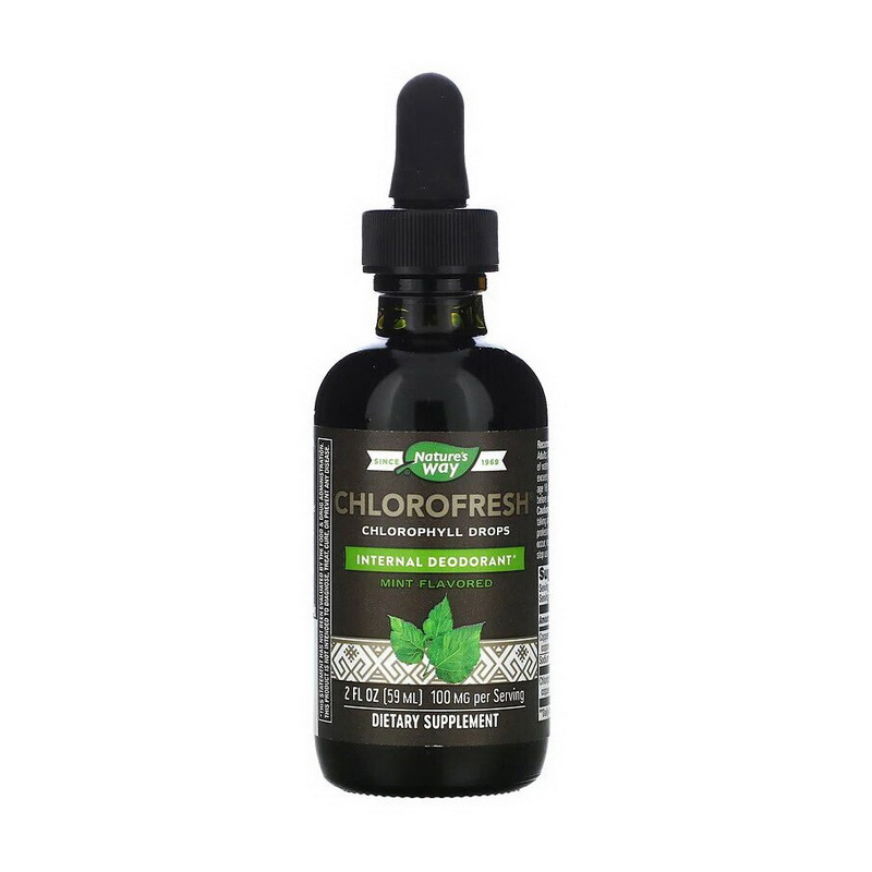 Хлорофіл, Nature's Way Chlorofresh Chlorophyll Drops, 59 мл (М'ята)