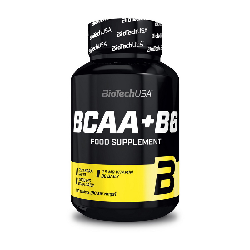 BCAA з вітаміном B6, BioTech BCAA + B6, 100 таблеток