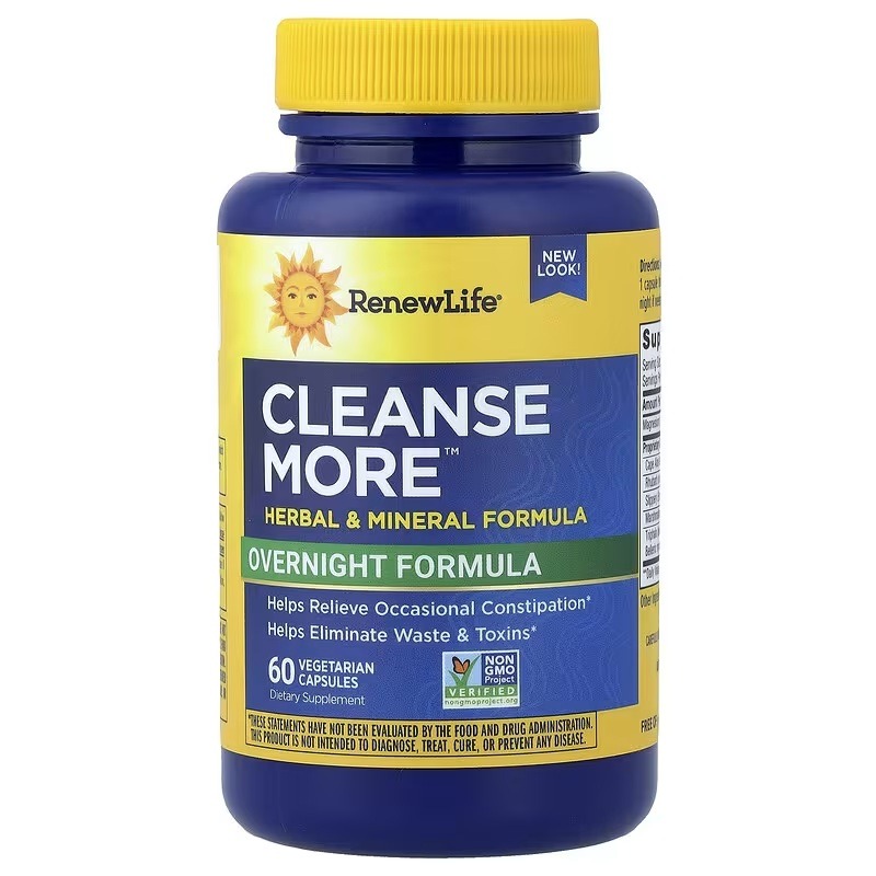 Комплекс для детоксикації та травлення, Rainbow Light Cleanse More, 60 вегетаріанських капсул