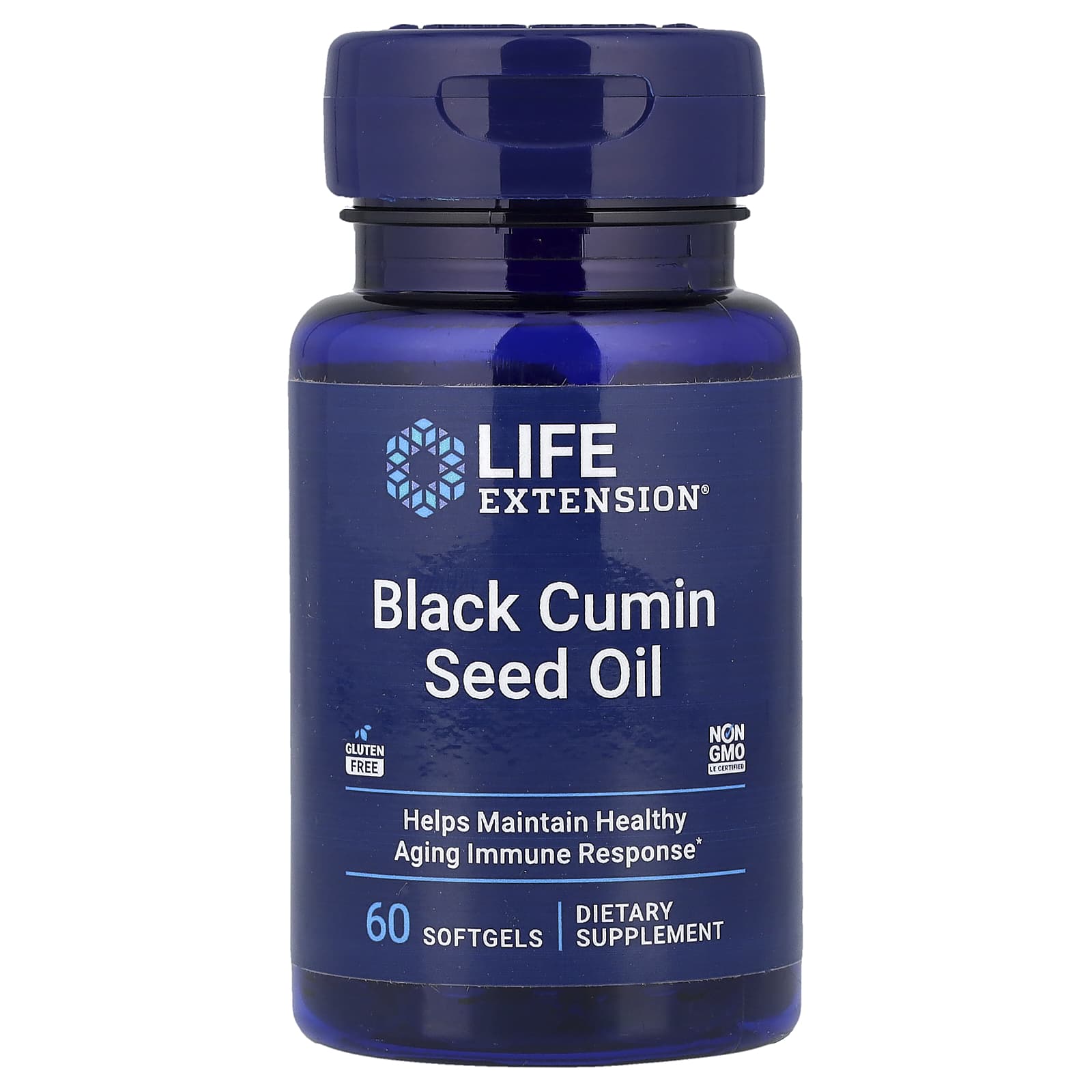 Олія чорного кмину, Life Extension Black Cumin Seed Oil, 500 мг, 60 м'яких капсул