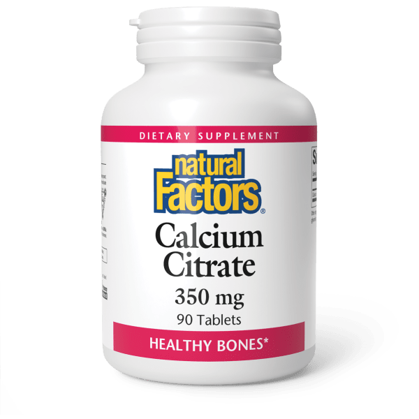 Кальцій цитрат, Natural Factors Calcium Citrate, 350 мг, 90 таблеток