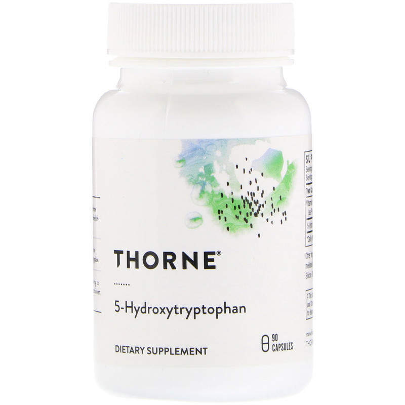 5-HTP (гідрокситриптофан), Thorne Research 5-Hydroxytryptophan, 90 капсул