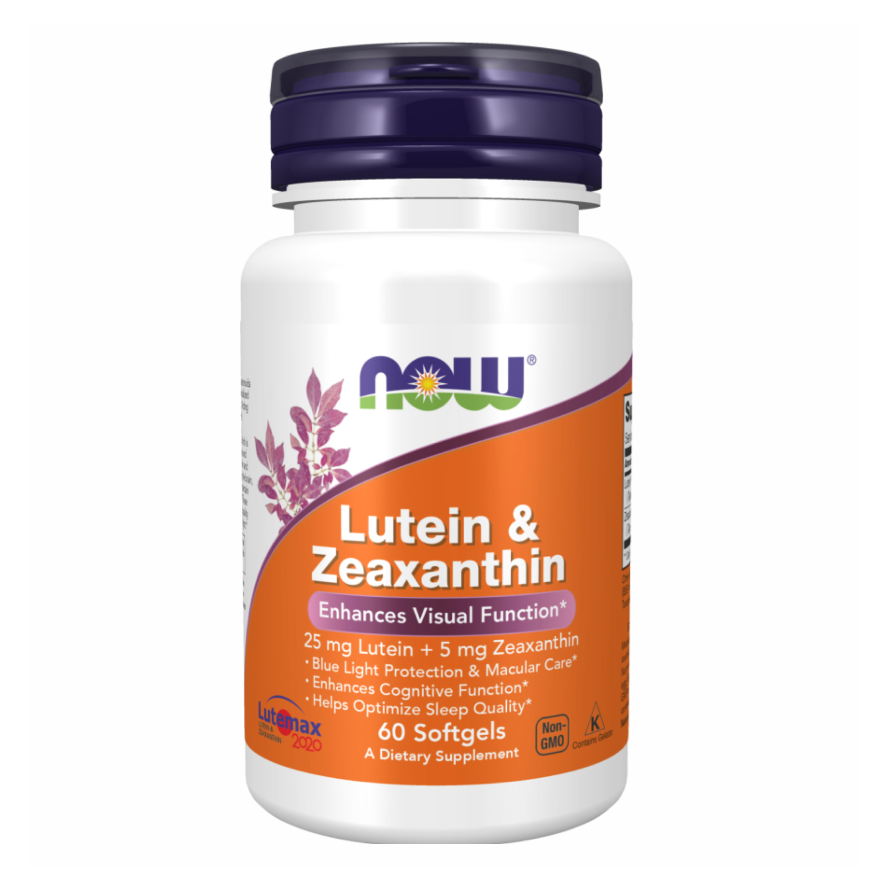 Лютеїн та зеаксантин, Now Foods Lutein & Zeaxanthin, 60 м'яких капсул