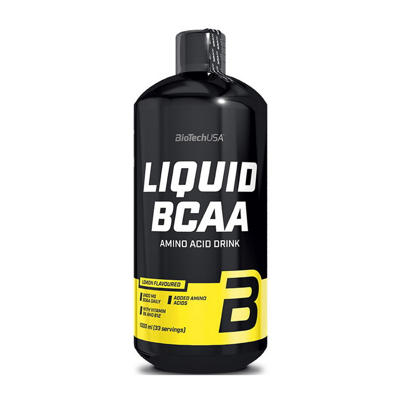Амінокислоти BCAA, BioTech Liquid BCAA, 1 л (Апельсин)
