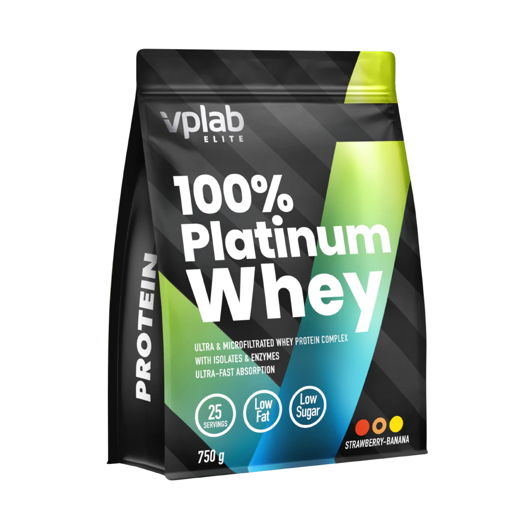 100% Platinum Whey - 750g Strawberry Banan