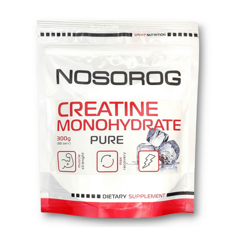 Креатин моногідрат, NOSOROG Creatine Monohydrate, 300 г