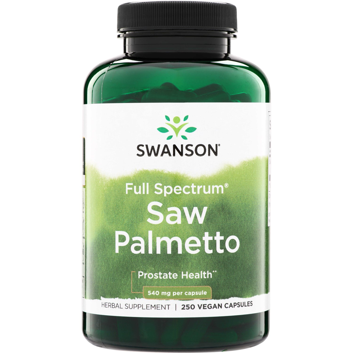 Со пальметто, Swanson Full Spectrum Saw Palmetto, 540 мг, 250 вегетаріанських капсул