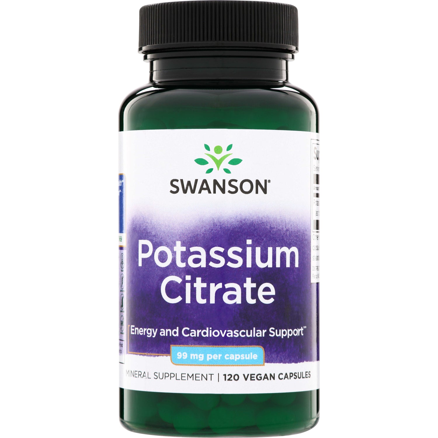 Калій цитрат, Swanson Potassium Citrate, 99 мг, 120 капсул
