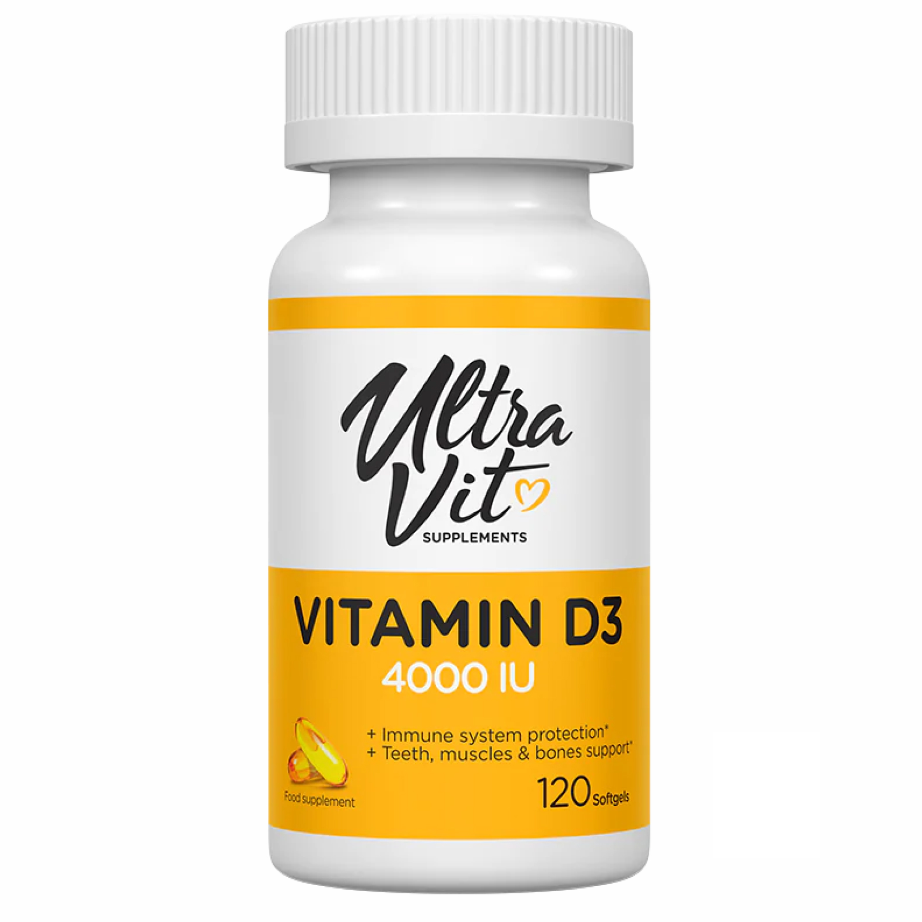 Вітамін D3, VP Lab Vitamin D3 4000IU, 120 м'яких капсул