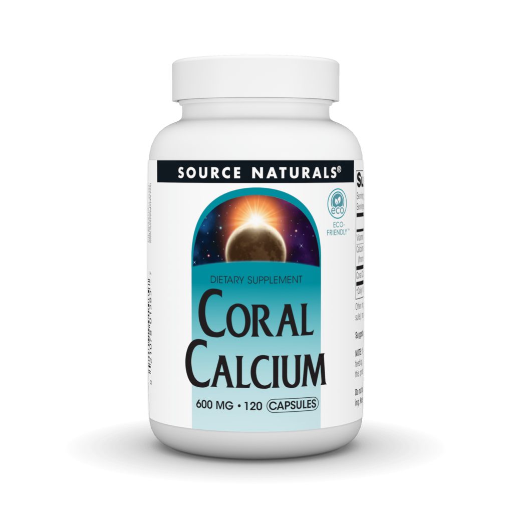 Кораловий кальцій, Source Naturals Coral Calcium, 600 мг, 120 капсул